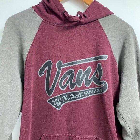 Van's Men's Colorblock Logo Cotton Pullover Long Sleeve Hoodie Sweatshirt Size L - Picture 4 of 11